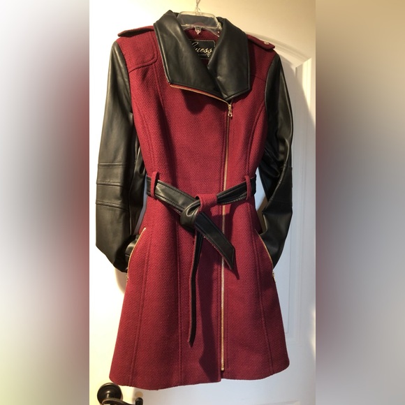 New GUESS coat women’s Large (8-10) long coat - Picture 3 of 10